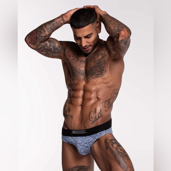 BoxMenswear Feature Fit 3.0 Boxer Briefs Junction Blue Medium NWT - Picture 11 of 16